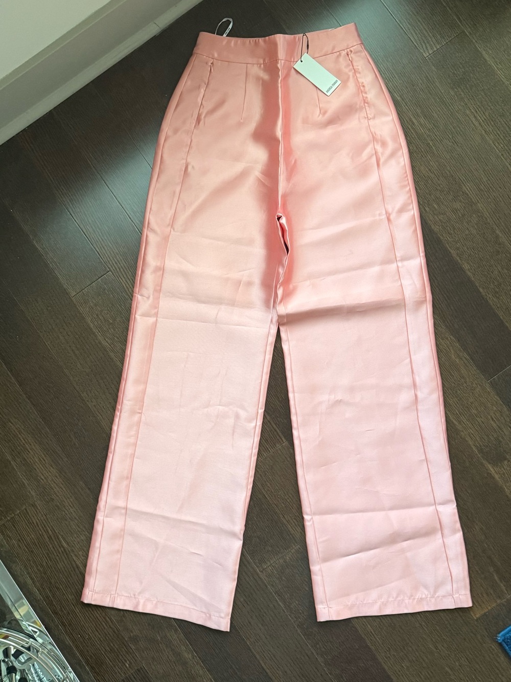 Andrea Iyamah Vasi High Waist Pants in Peach - Picture 4 of 12